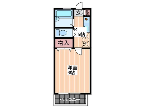 若草コ－ポ山縣の物件間取画像